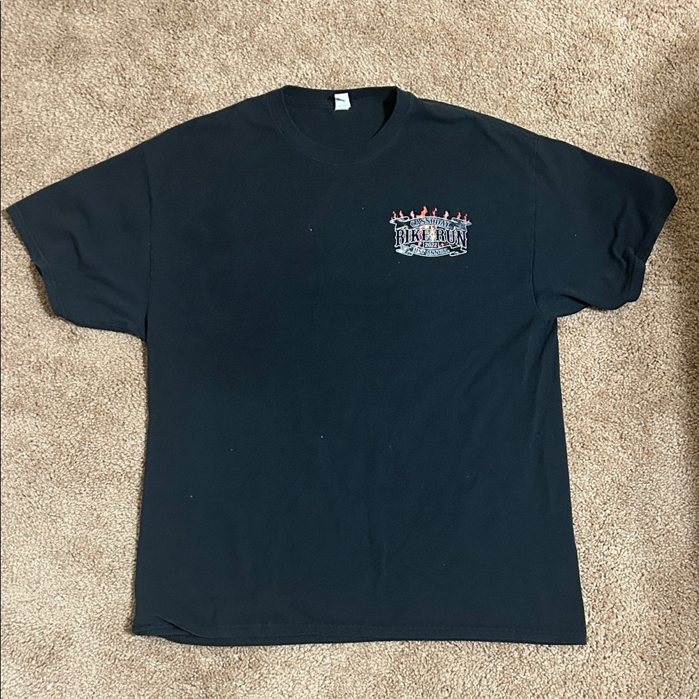 Jerzees Black Men's Tee with Graphic